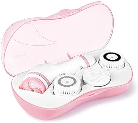 Waterproof Facial Cleansing Spin Brush Set with 4 Exfoliation Brush Heads - Complete Face Spa Sys... | Amazon (US)