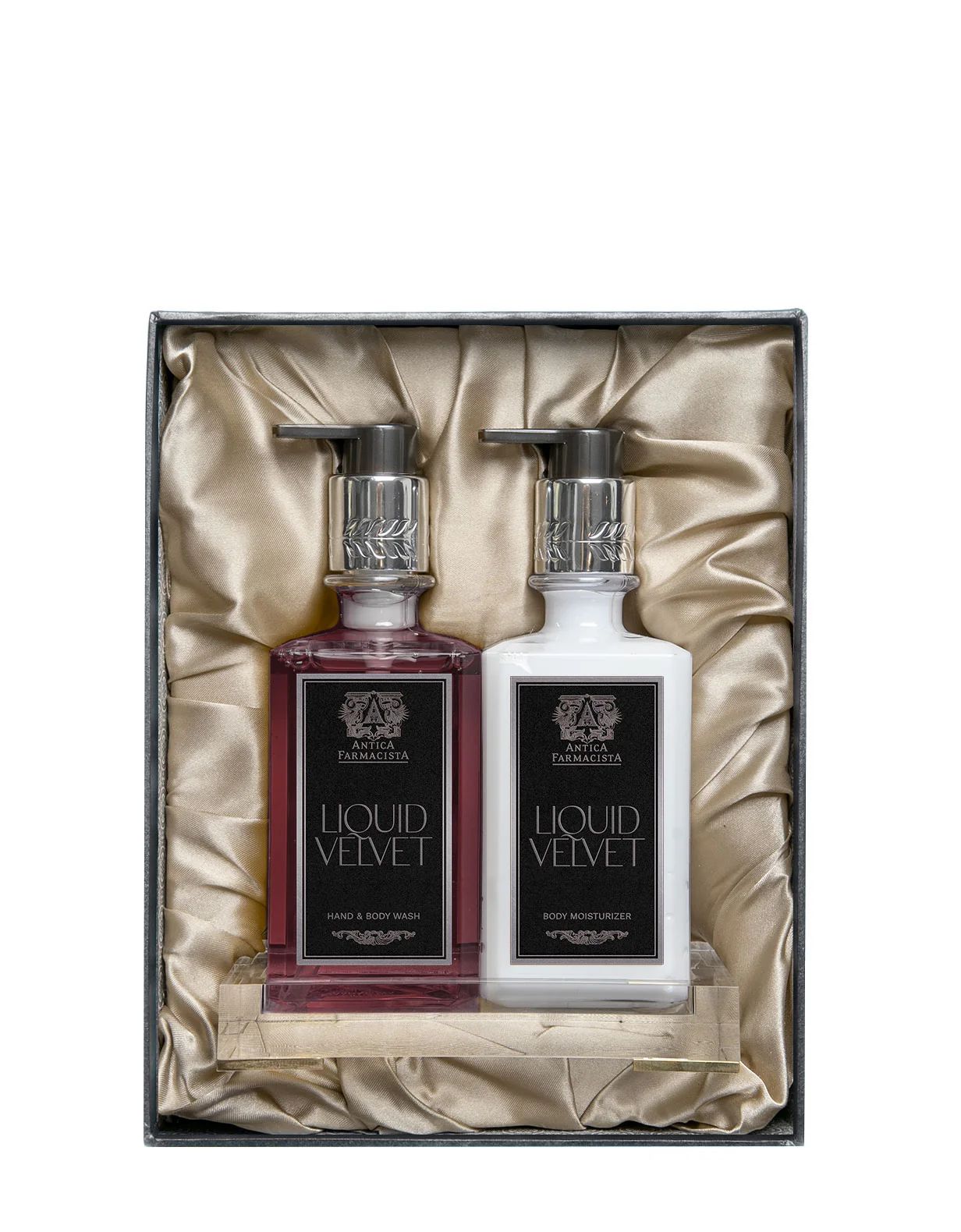 Acrylic Bath & Body Gift Set: Liquid Velvet | Antica Farmacista