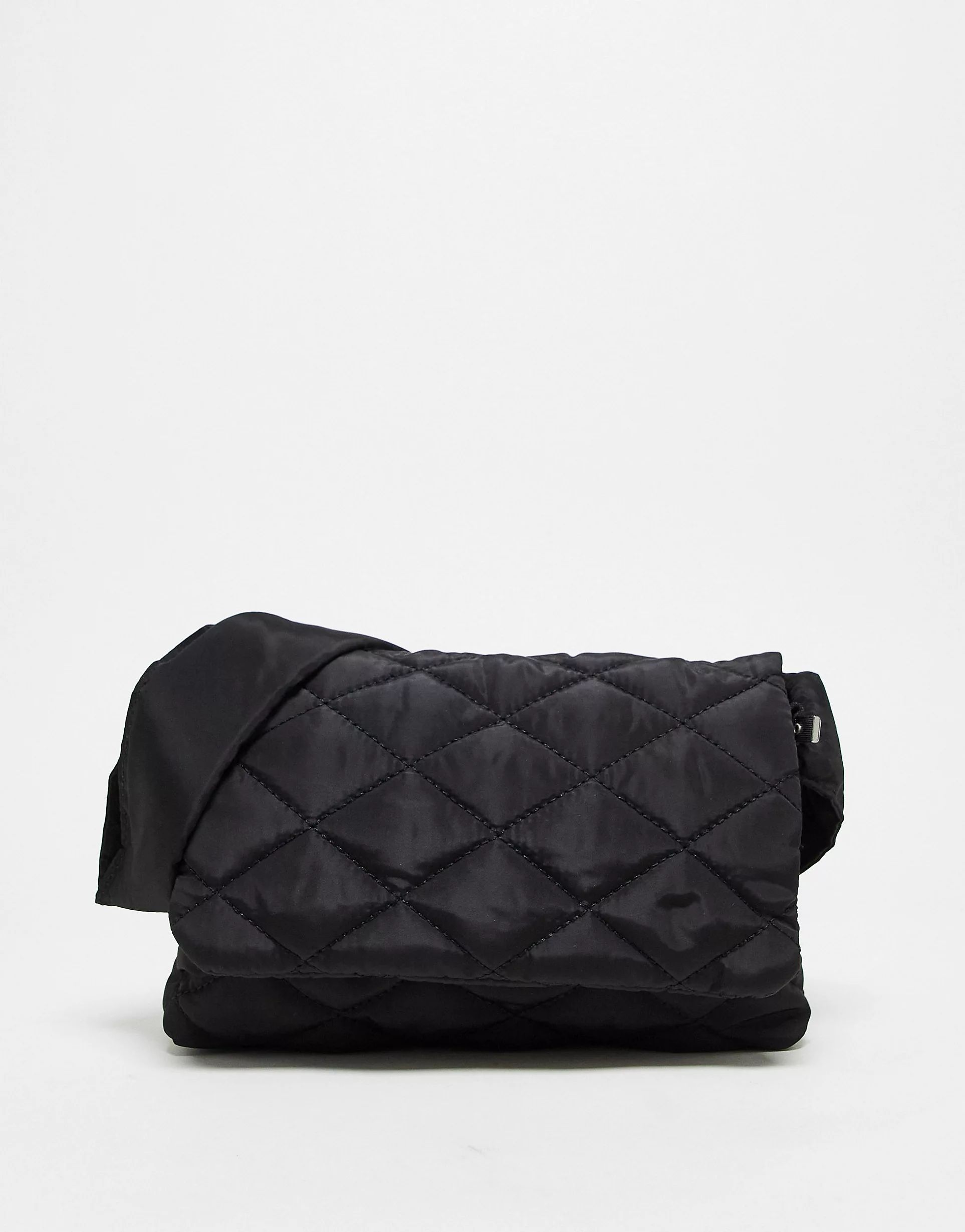 Public Desire Hiro quilted crossbody bag in black | ASOS (Global)