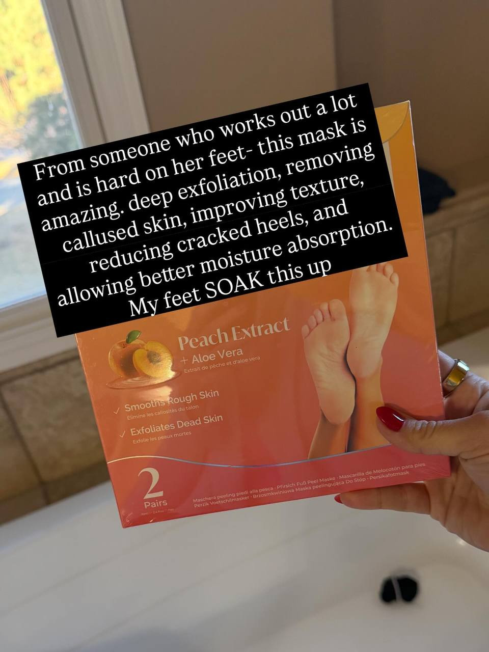 Slipping on this foot peeling mask feels like a spa day for my heels soft, smooth, and totally worth the glow‑up. Treat your feet before the sale ends 👣✨🧖‍♀️
#AmazonBigSpringSaleFinalDay #FootPeelingMask #FootMask #PeelingMask #FootCare #SmoothHeels #FootTreatment #SelfCareRoutine #BeautyEssential #SpringSale 

 #LTKSaleAlert #LTKBeauty