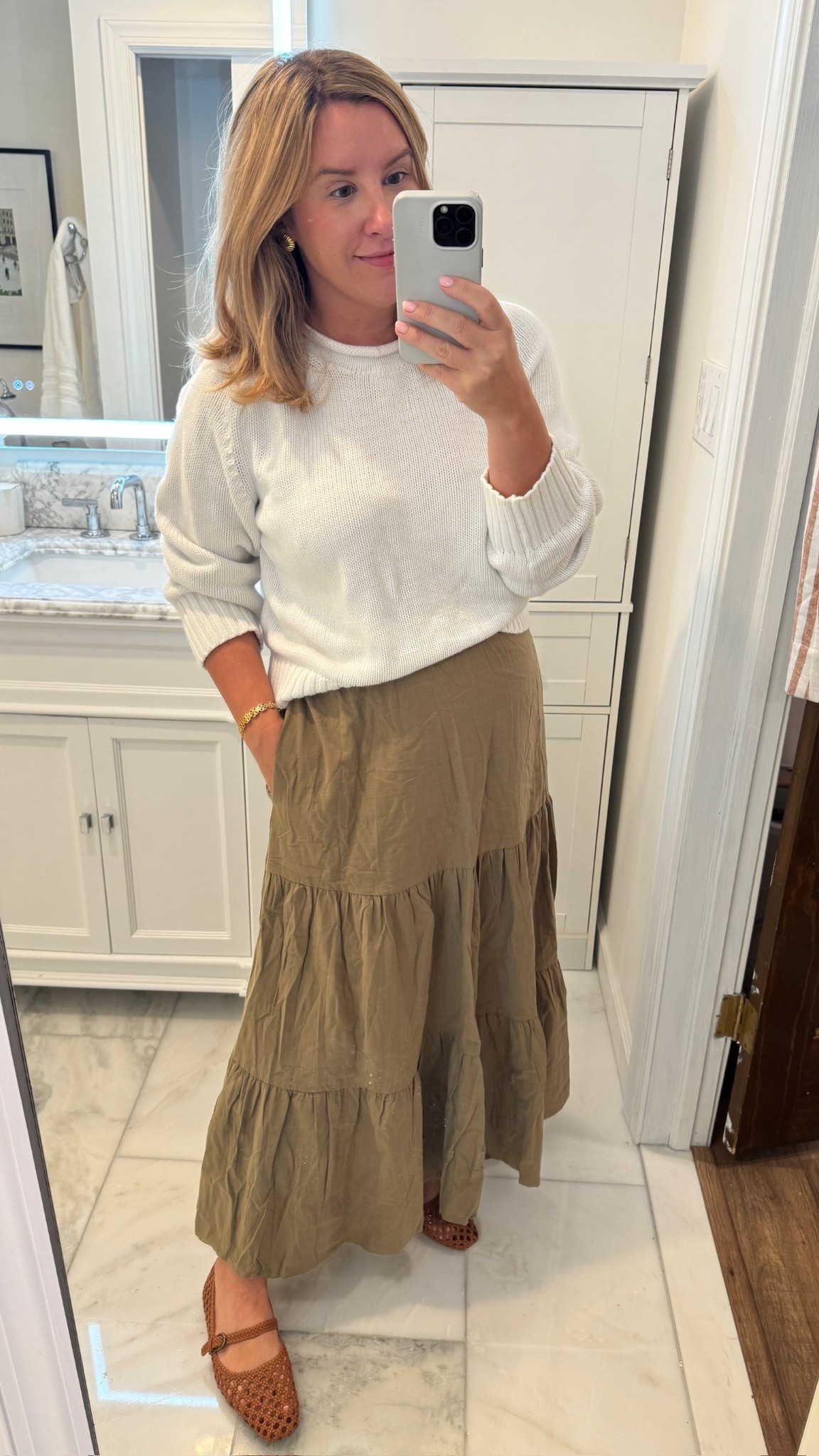 Shopping early for fall! Love this tiered skirt and sweater (linking some similar ones). Super comfortable and great for layering. Fall fashion, Grandmillennial fashion, affordable fashion finds

#LTKHome
