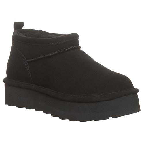 BEARPAW® Retro Super Shorty Bootie w/Rain Repellent - Black | HSN