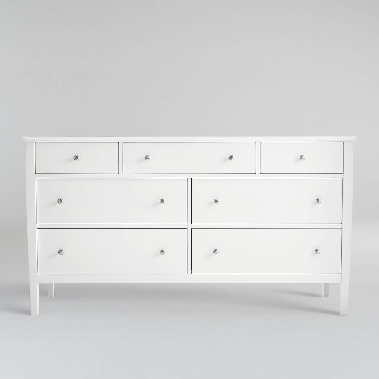 Mason 64" White 7-Drawer Dresser + Reviews | Crate & Barrel | Crate & Barrel