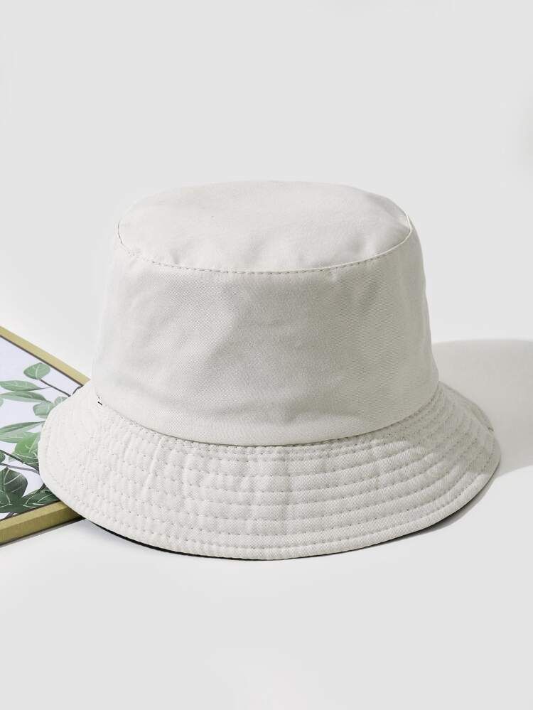 Plain Reversible Bucket Hat | SHEIN