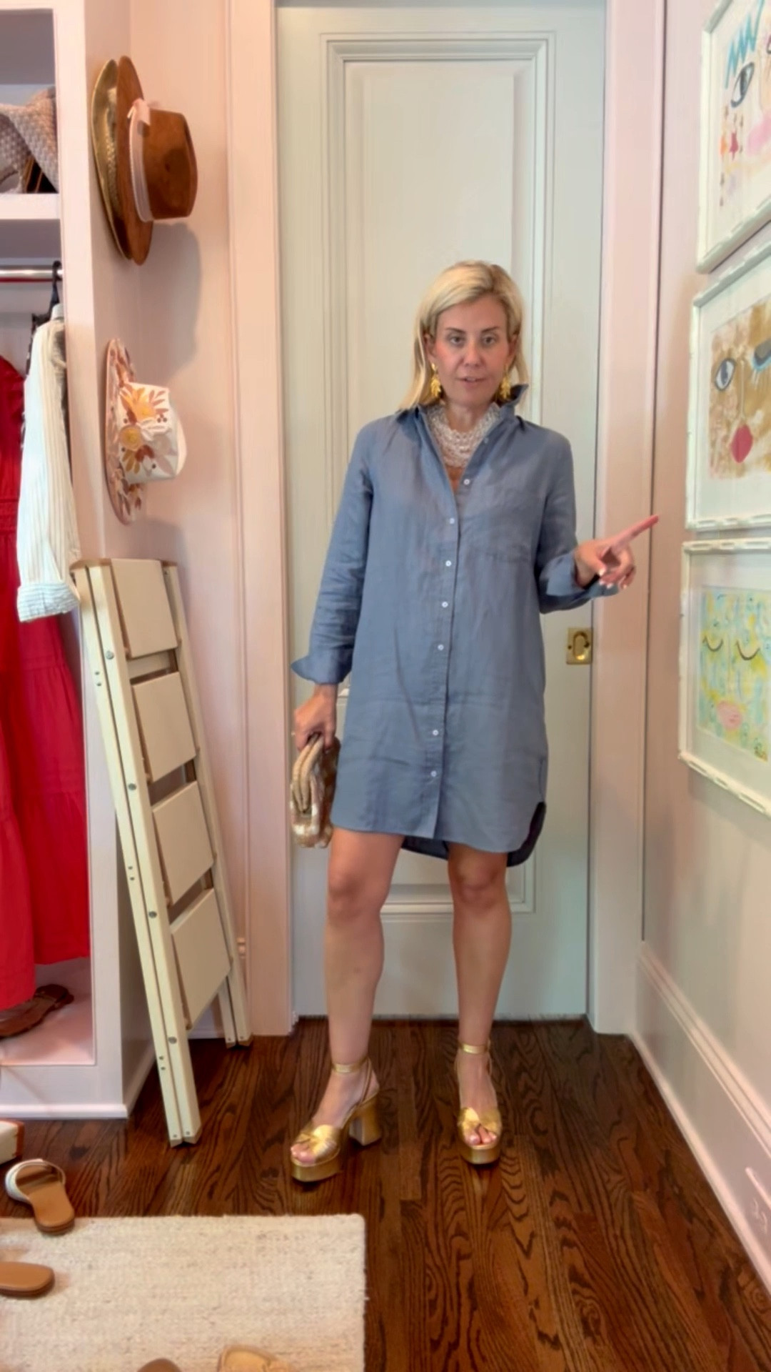 Showing you how to elevate your look with this fabulous shirt dress!! I’m in xs and 8 heel. Such a yes dress! 

#LTKmomlife #LTKstorytime #LTKSeasonal