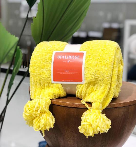 Shiny Chenille Throw with Corner Tassels - Opalhouse™ | Target