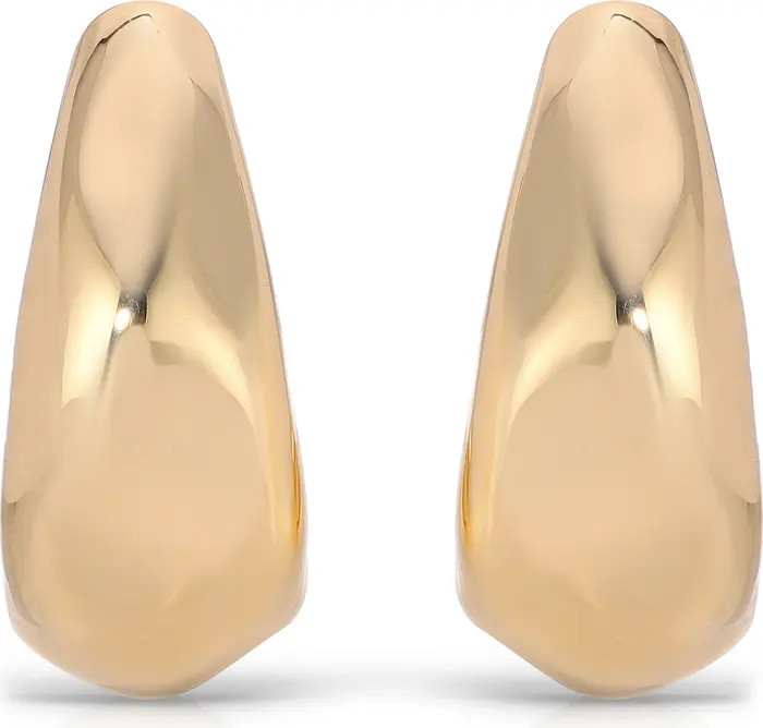 Hammered Crescent Hoop Earrings | Nordstrom