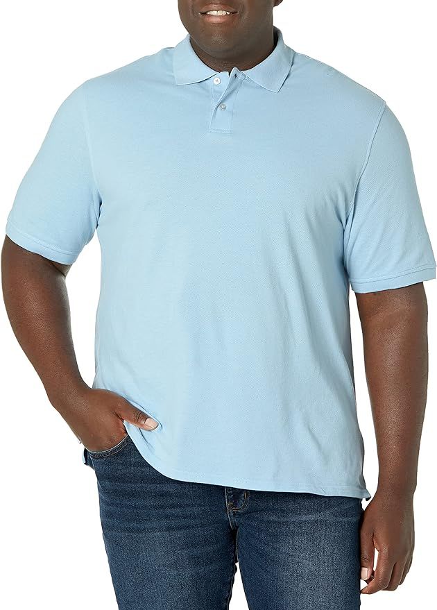 Amazon Essentials Men's Regular-fit Cotton Pique Polo Shirt | Amazon (US)