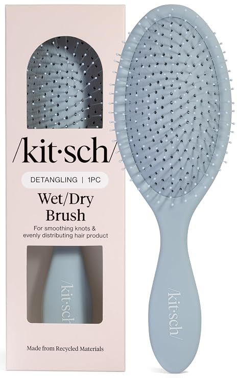 Kitsch Wet/Dry Hair Brush Detangler – Flexi Hair Brush for Women, Men & Kids | Detangling Brush... | Amazon (US)