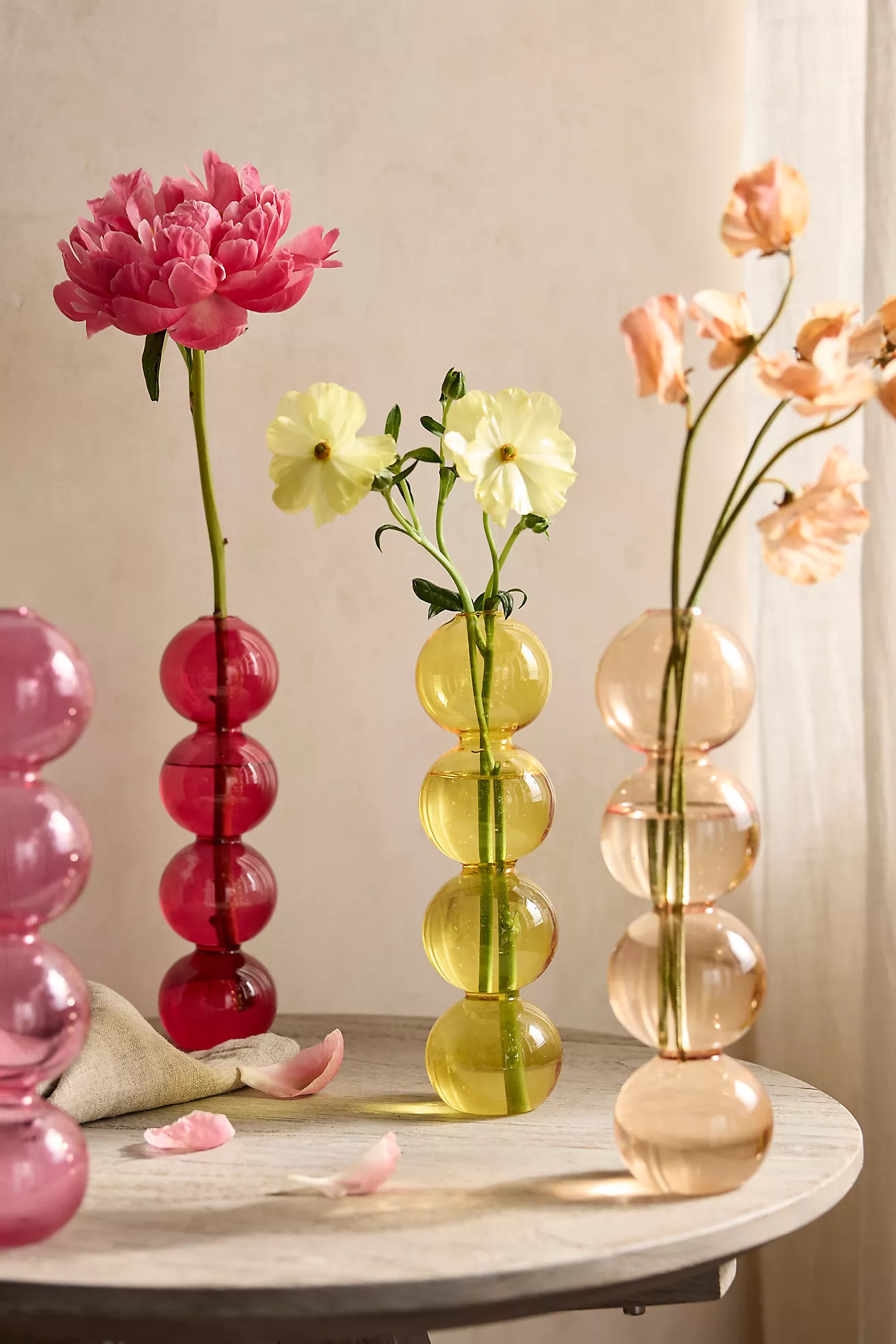Orb Quartet Glass Bud Vase | Anthropologie (US)