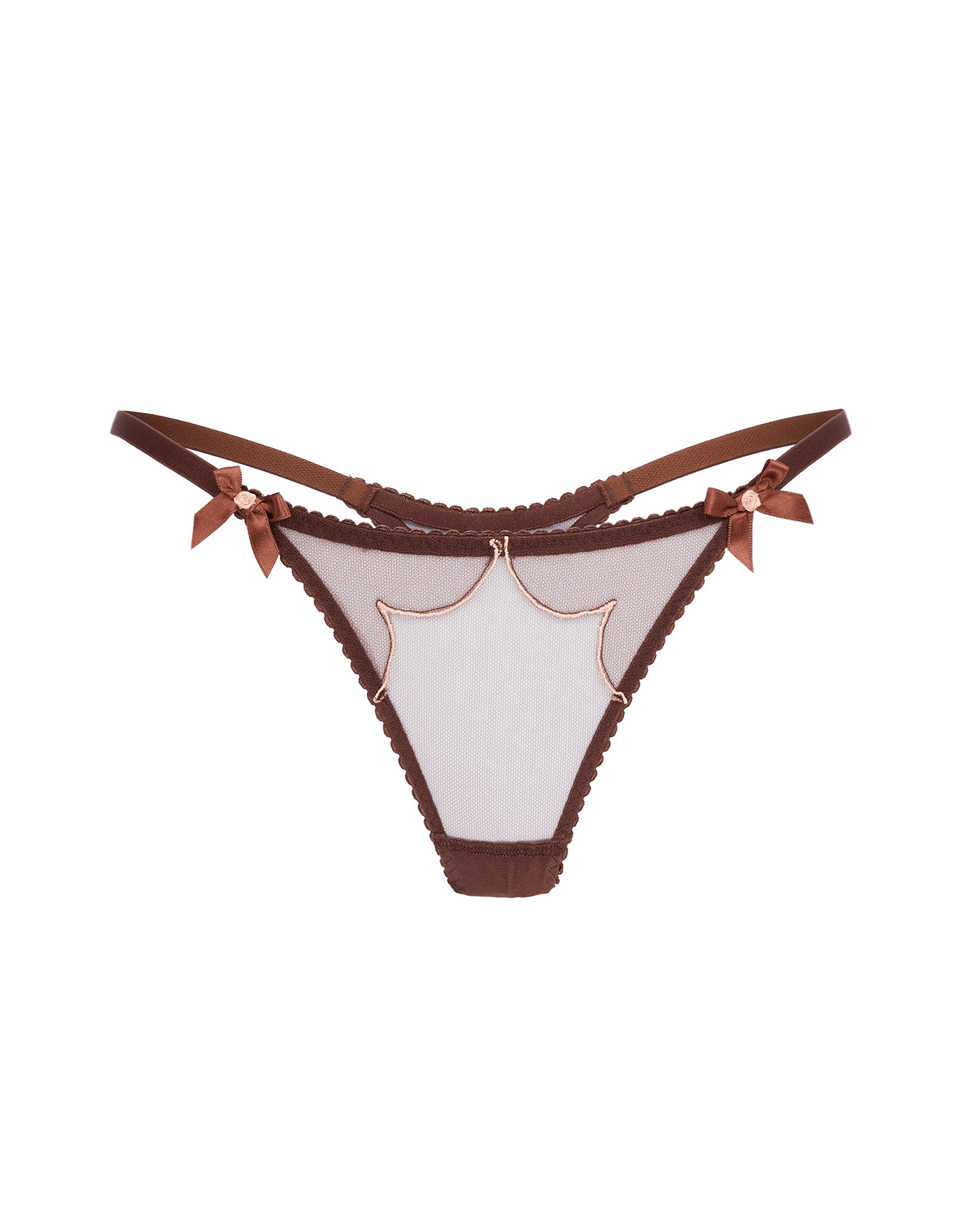 Lorna Thong in Chestnut | Agent Provocateur All Lingerie | Agent Provocateur (UK)