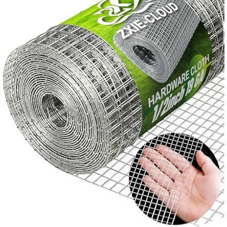 Chicken Wire 13.7 in x 236 in Poultry Wire Netting Hexagonal Galvanized Mesh Garden Fence Barrier... | Amazon (US)