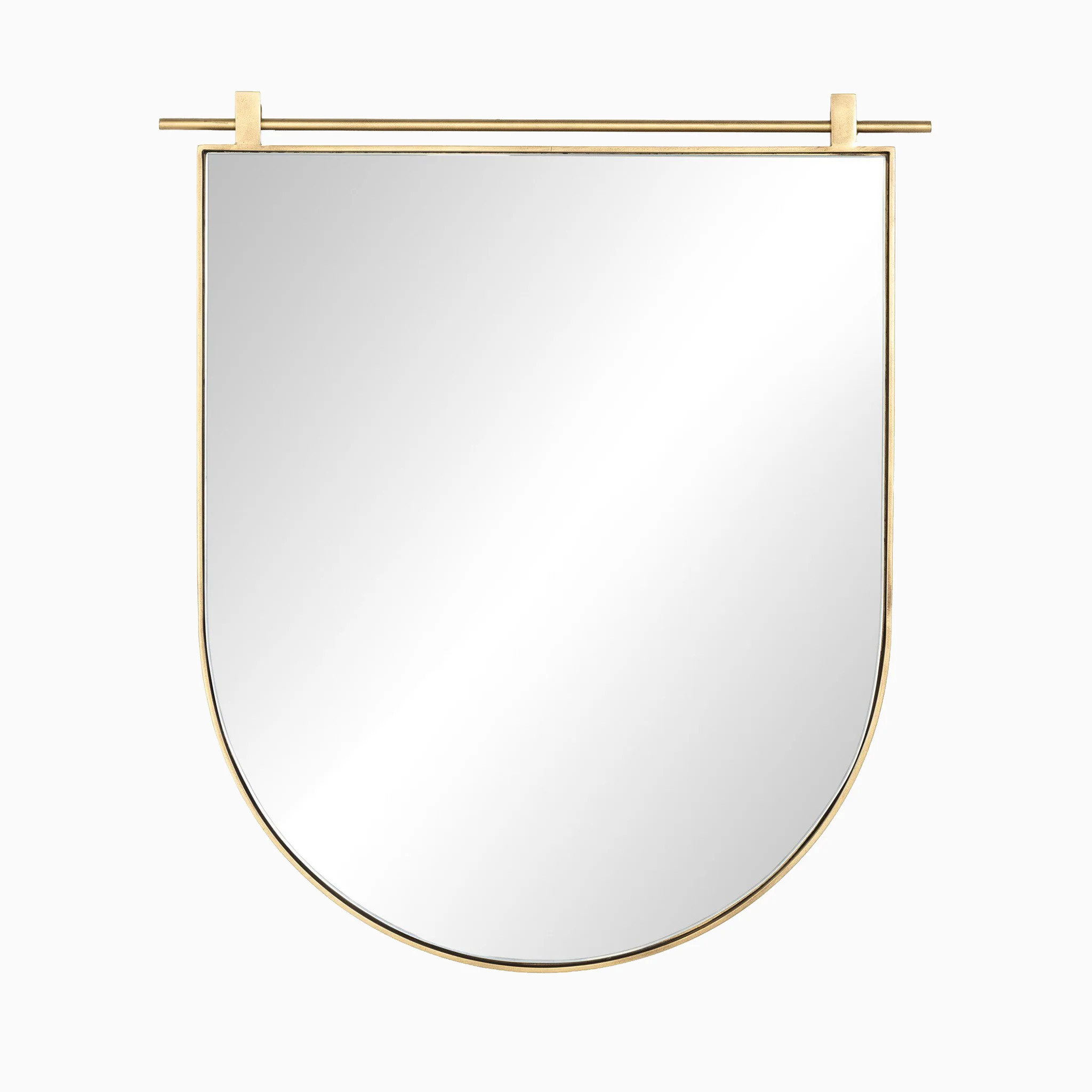 Clancy Small Arch Mirror in Antique Brass | Edward Martin