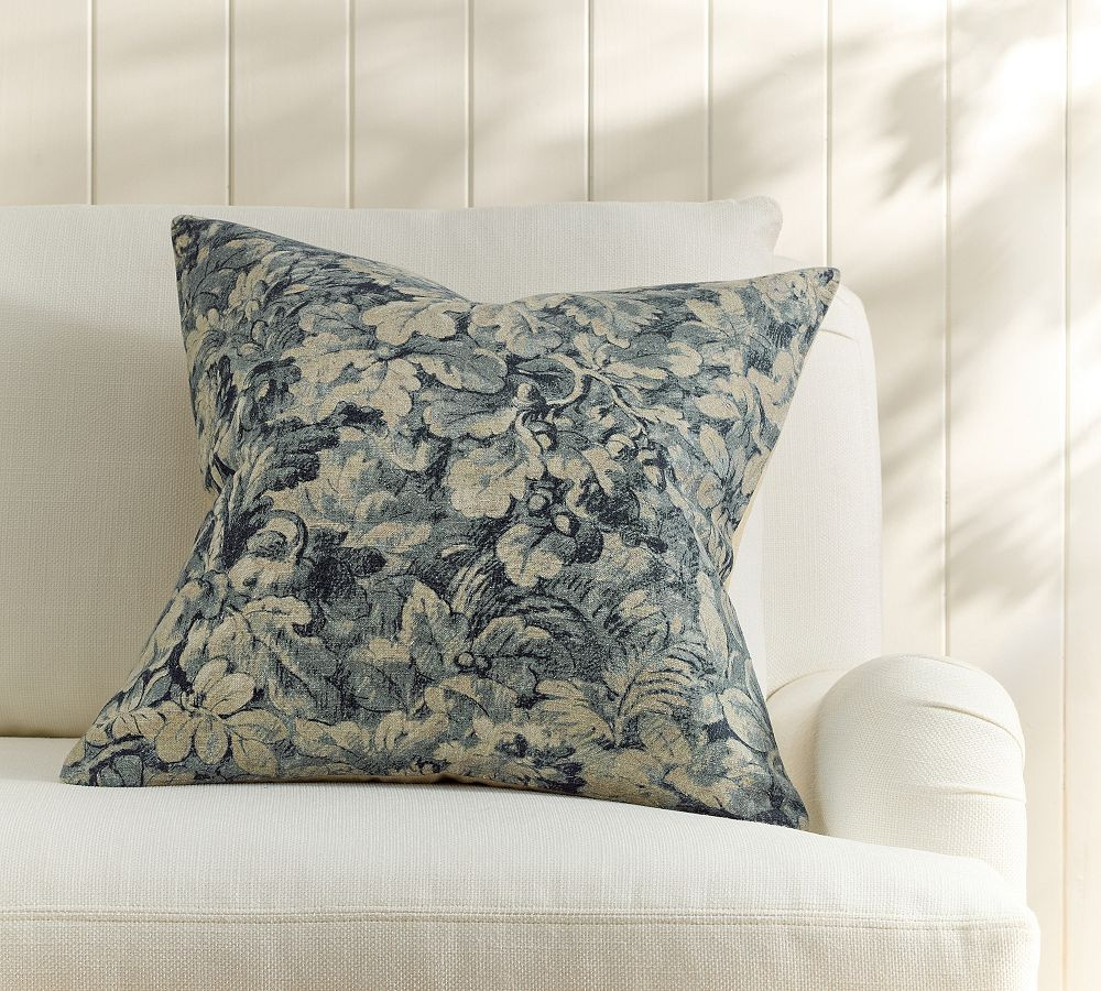 Devin Floral Pillow Cover | Pottery Barn (US)