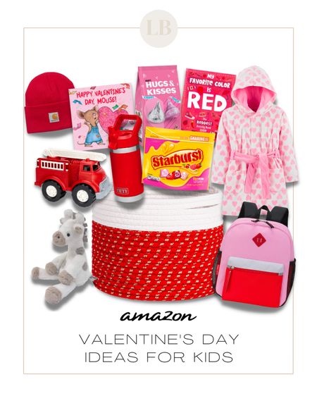 Valentines Day Gift Basket Idea for Kids from Amazon