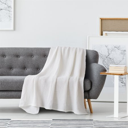 Bedsure 100% Cotton Thermal Blanket 405GSM Soft Bed Blanket King Waffle Weave Pattern for Home Decor | Walmart (US)