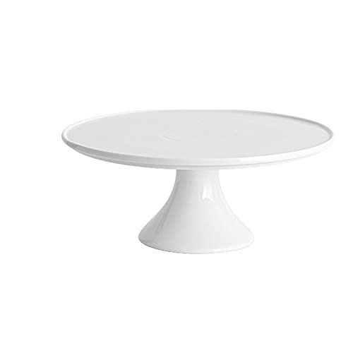 10-inch Porcelain Cake Stand, Round Dessert Stand, Cake Stand for Dessert Table, White Round Ceramic Dessert Display Stands Cupcake Holder, Cupcake Stand for Wedding, Birthday Party, Baby Shower | Amazon (US)