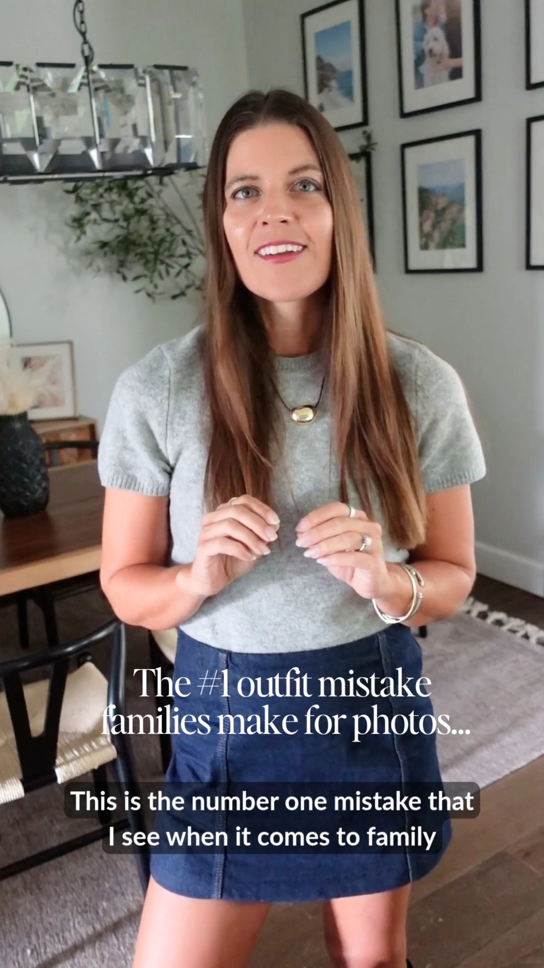 Avoid this when picking out what to wear for your family photos this fall and winter. Opt for basics like these.