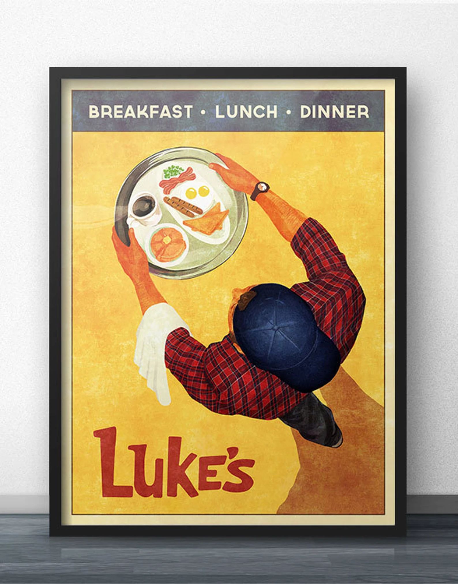 Read the full title
    Luke's Diner - Vintage Retro Style Poster Inspired by Gilmore Girls | Etsy (US)