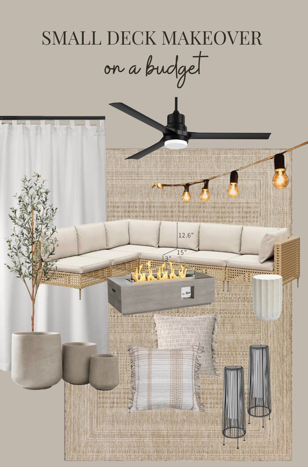 I spend a LOT of time on my small back porch and finally decided to give it a refresh for spring. ☀️ Here’s everything I ordered to transform my tiny 10x14 space. The biggest splurge was the sectional at just under $600, but with a 5-star review on Amazon, I know it will be worth the investment. I can’t wait to see this space come together! 

#LTKSeasonal #LTKHome