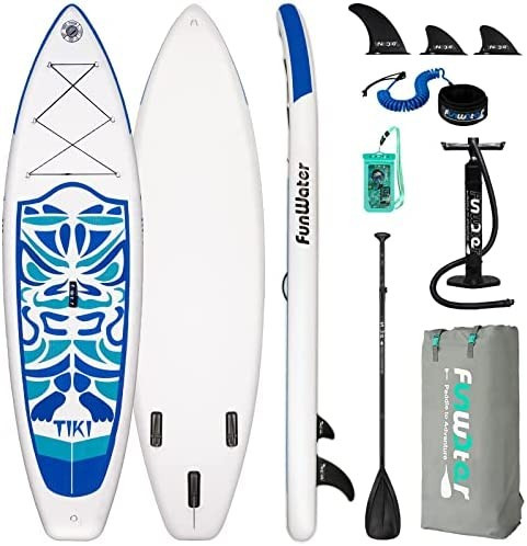 FunWater Inflatable 10'6×33"×6" Ultra-Light (17.6lbs) SUP for All Skill Levels Everything Included w | Amazon (US)
