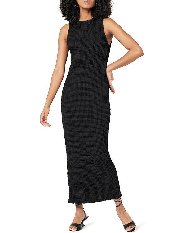 The Drop Women's Lena High Neck Textured Midi Dress | Amazon (US)