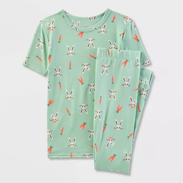 Kids' Easter Short Sleeve Tight Fit Pajama Set - Cat & Jack™ | Target