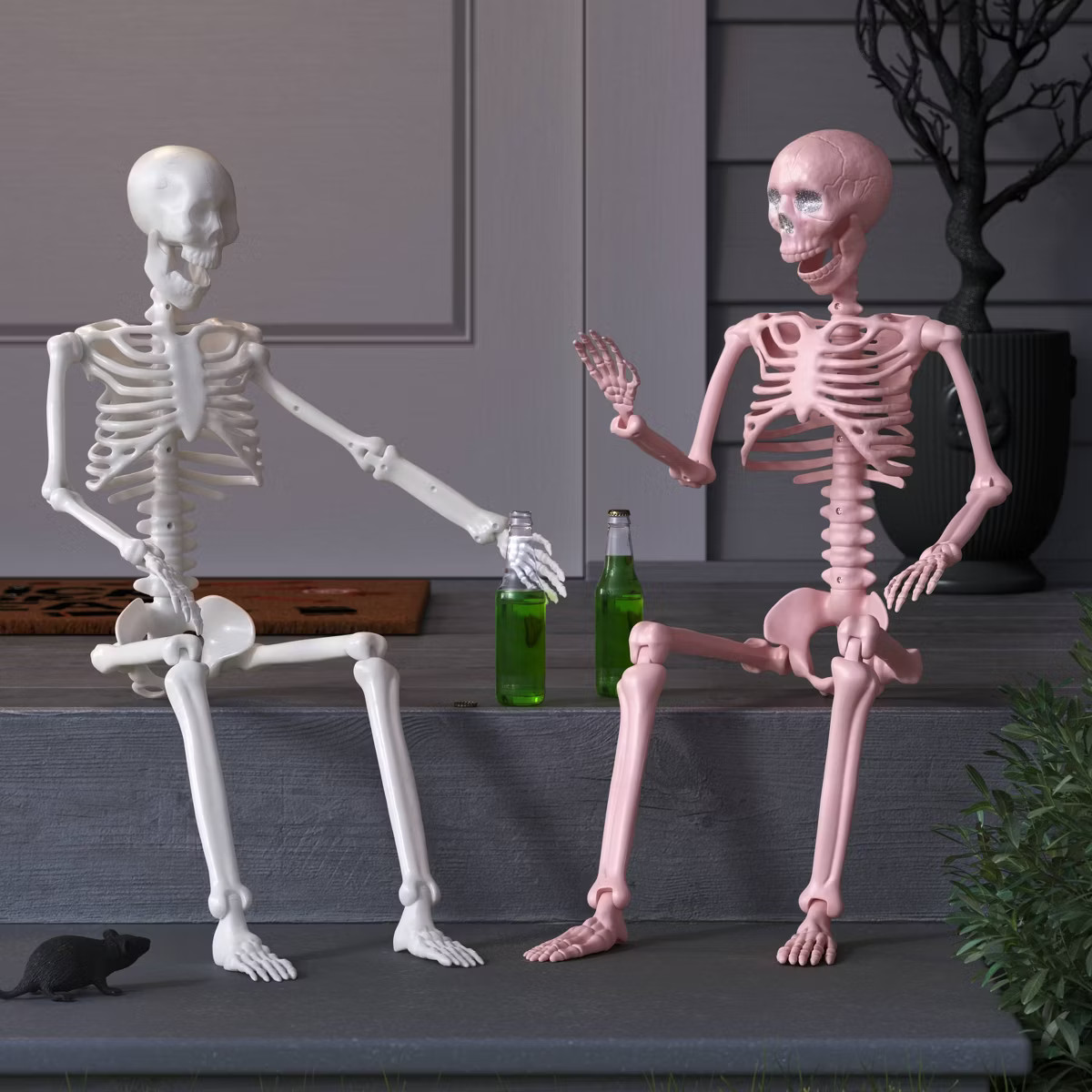 36" Poseable Skeleton Halloween Decorative Prop Iridescent - Hyde and EEK! Boutique™ | Target