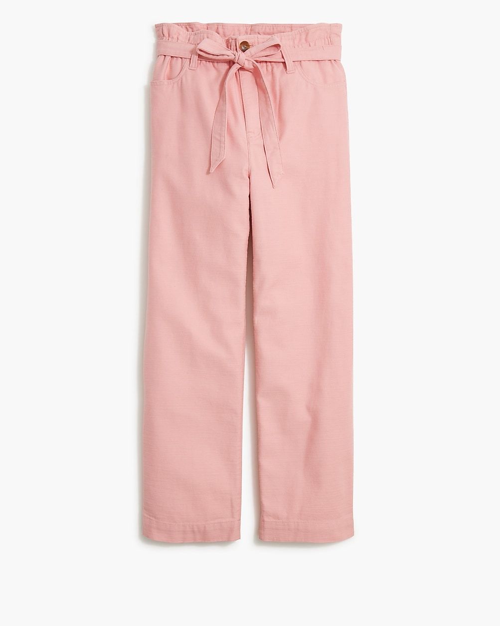 Cropped twill paper-bag pant | J.Crew Factory