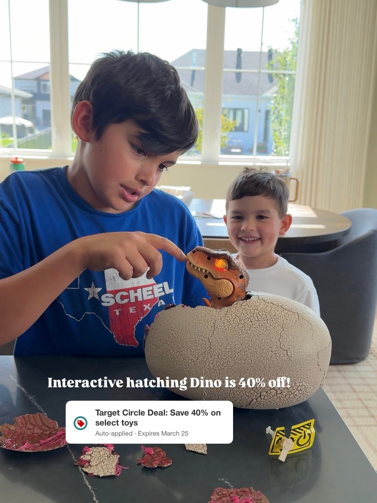 It was the eighth toy last year! The interactive hatching dinosaur is finally back in stock and it’s 40% off today only! Perfect for the Dino lover!

#LTKKids #LTKSaleAlert