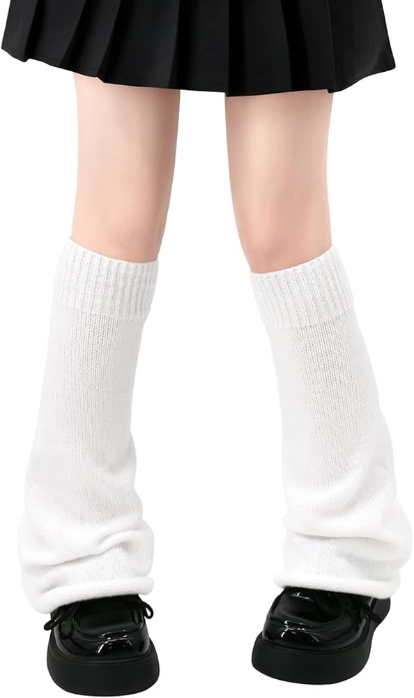 Leg Warmers for Women Girls Japanese Style Lolita Leg Warmer Long Kawaii Knit Socks Gothic Haraju... | Amazon (US)