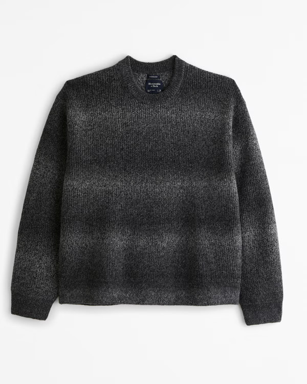 Oversized Marled Crew Sweater | Abercrombie & Fitch (US)