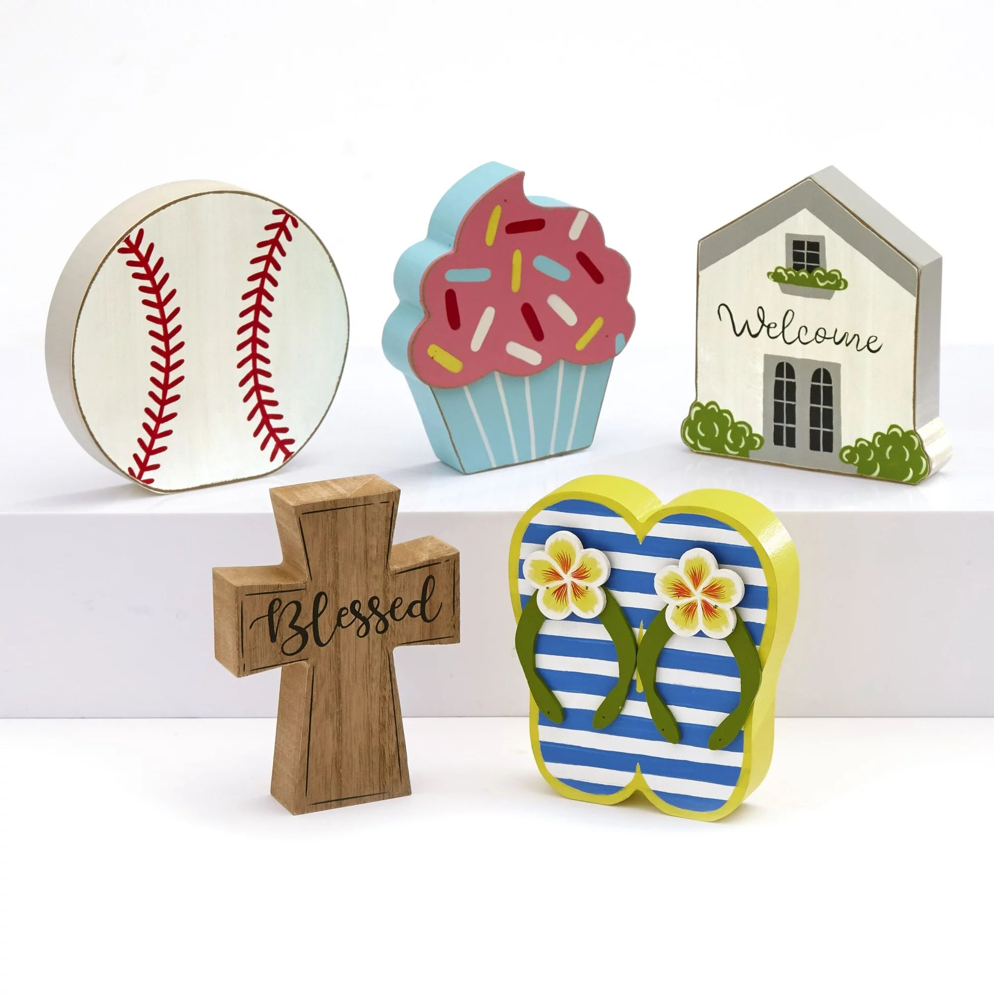 Spring and Summer Seasons Interchangeable Home Decoration Icons Set - 5 Pieces | Walmart (US)