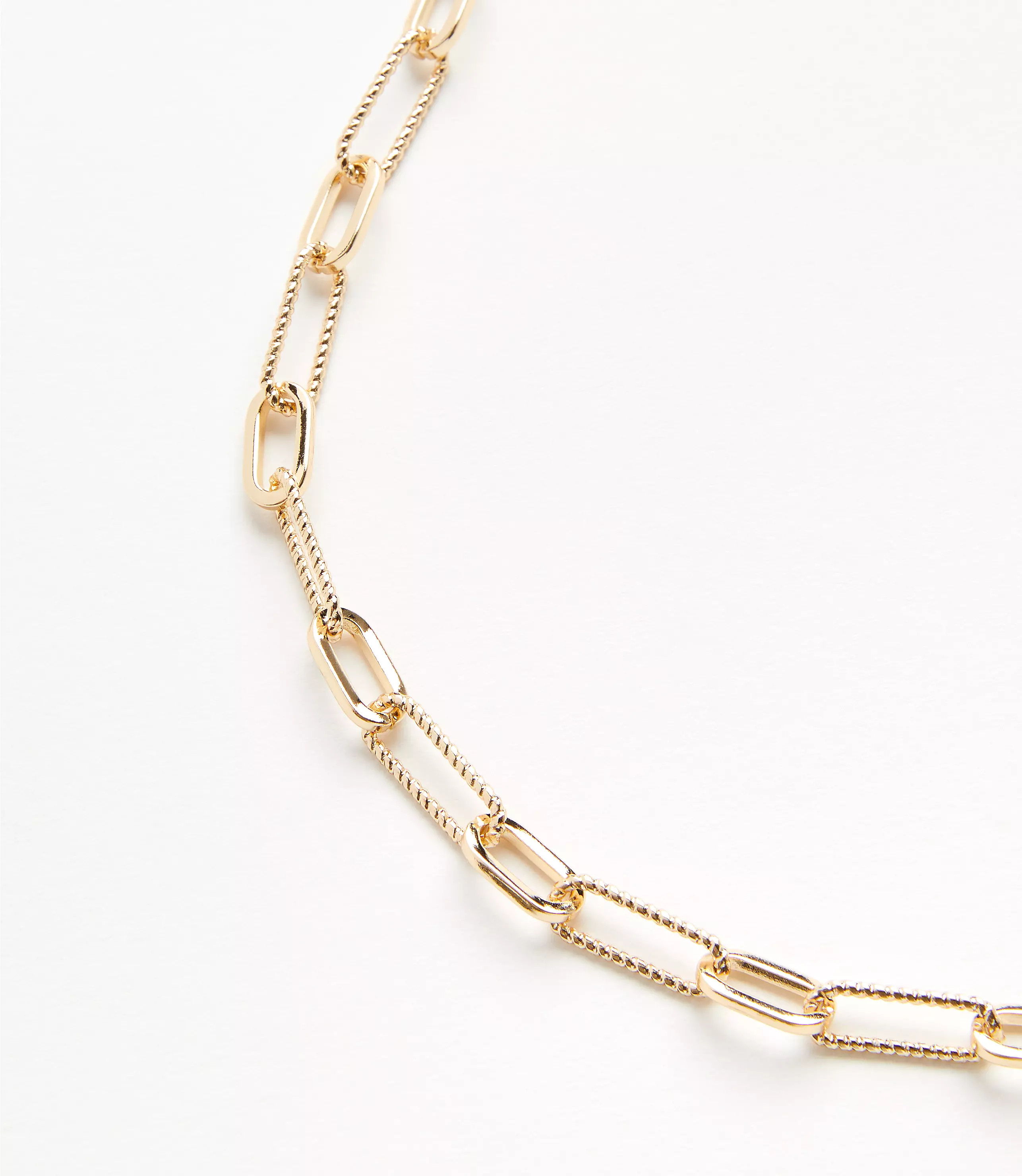Textured Chain Link Necklace | LOFT