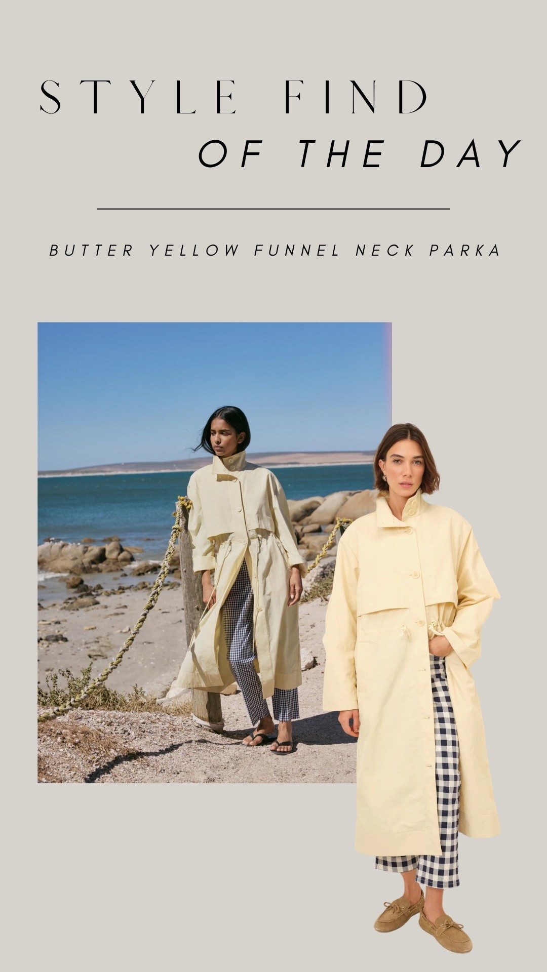 Style find: butter yellow funnel neck parka

#LTKspring #LTKstyletip #LTKeurope