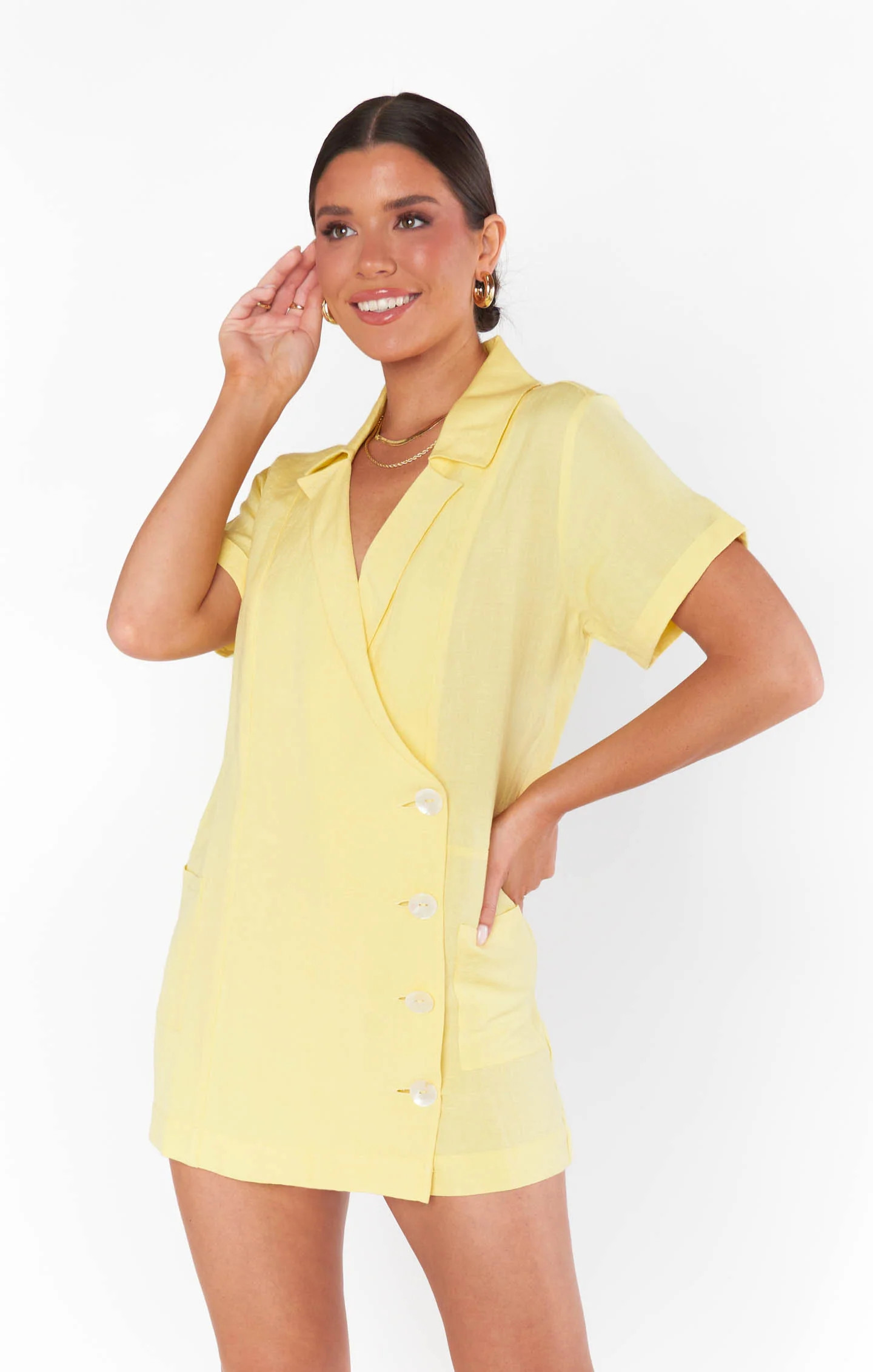 Bicoastal Blazer Romper | Show Me Your Mumu