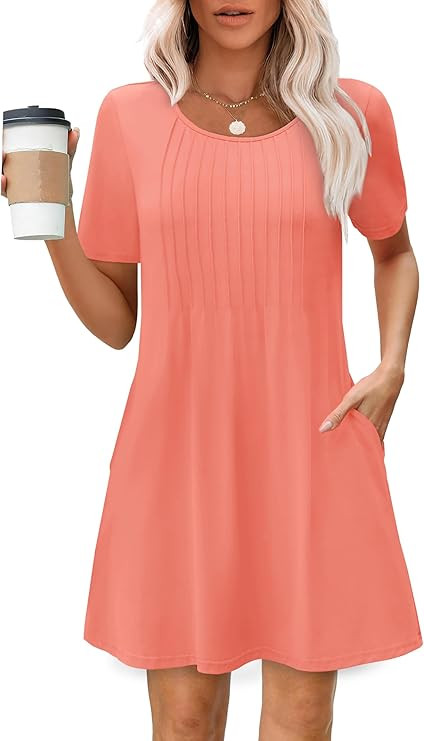 MixShe Summer Dresses for Women Casual Spring Midi Dress S-XXXL | Amazon (US)