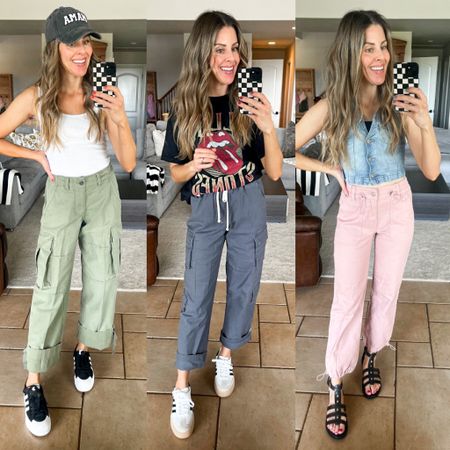 Walmart pants I am living for spring and summer! Comment YES PLEASE to shop!

Sizing:
Green 28
Gray xs mens
Pink xs womens 
.
.
Casual style, casual outfit, cargo pants, outfit, cargo pants style, Amazon, fashion, Walmart, outfits, Walmart, style, Walmart, spring outfits, Walmart, new arrivals, Walmart cargo pants