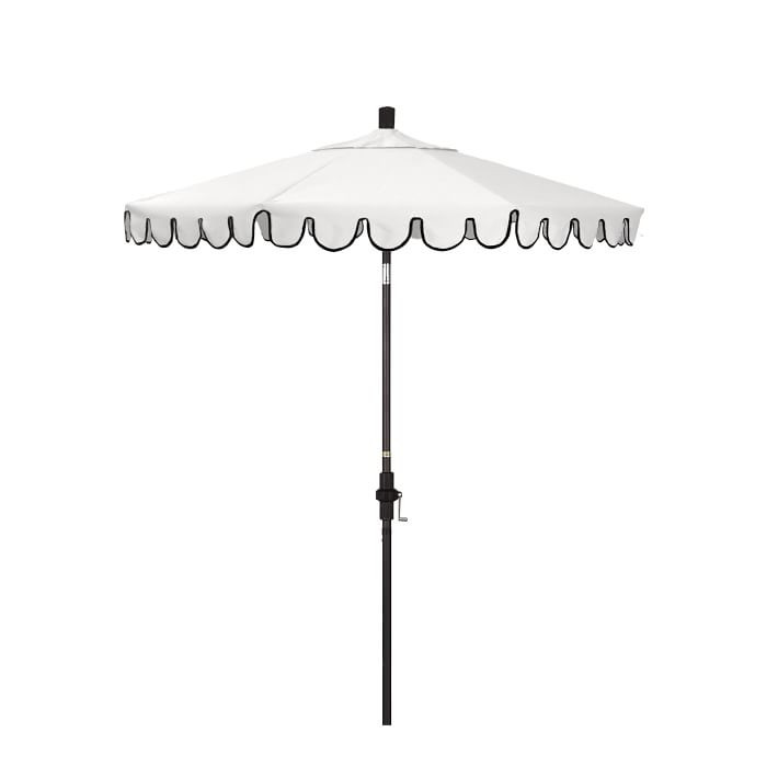 Scallop Edge Outdoor Umbrella (7.5') | West Elm (US)