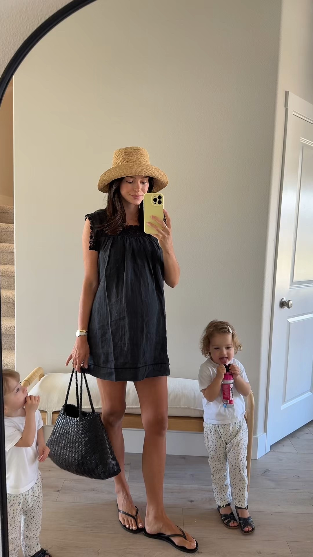 wearing size S in the dress