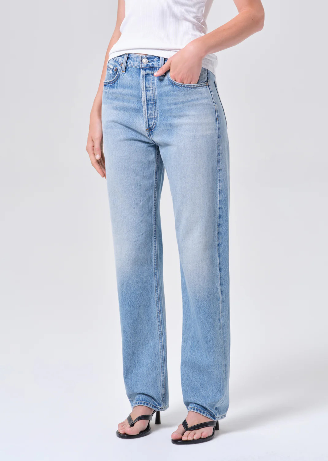90S Jean Mid Rise Loose 32 in Stream | AGOLDE