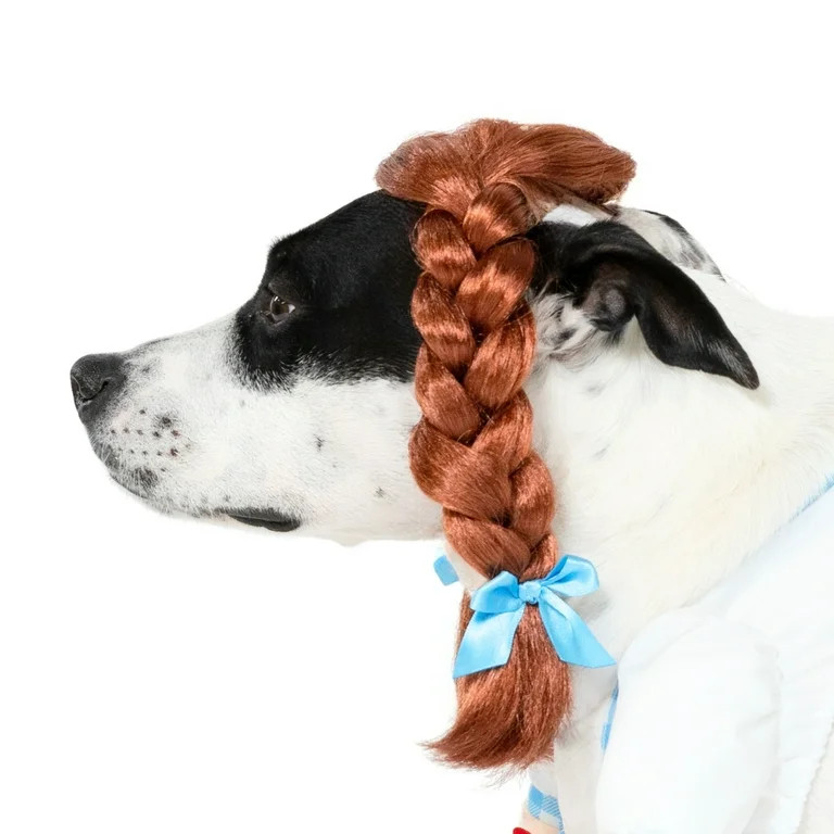 Vibrant Life Halloween Gingham Girl Costume for Dogs, Blue and White, Medium | Walmart (US)