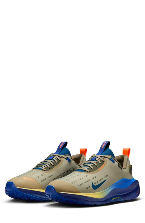 Nike InfinityRN 4 Gore-Tex® Waterproof Running Shoe in Neutral Olive/Thunder Blue at Nordstrom, Size 10 | Nordstrom