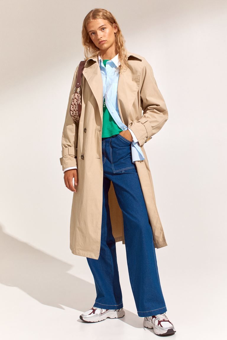 Double-breasted Trench Coat | H&M (US)