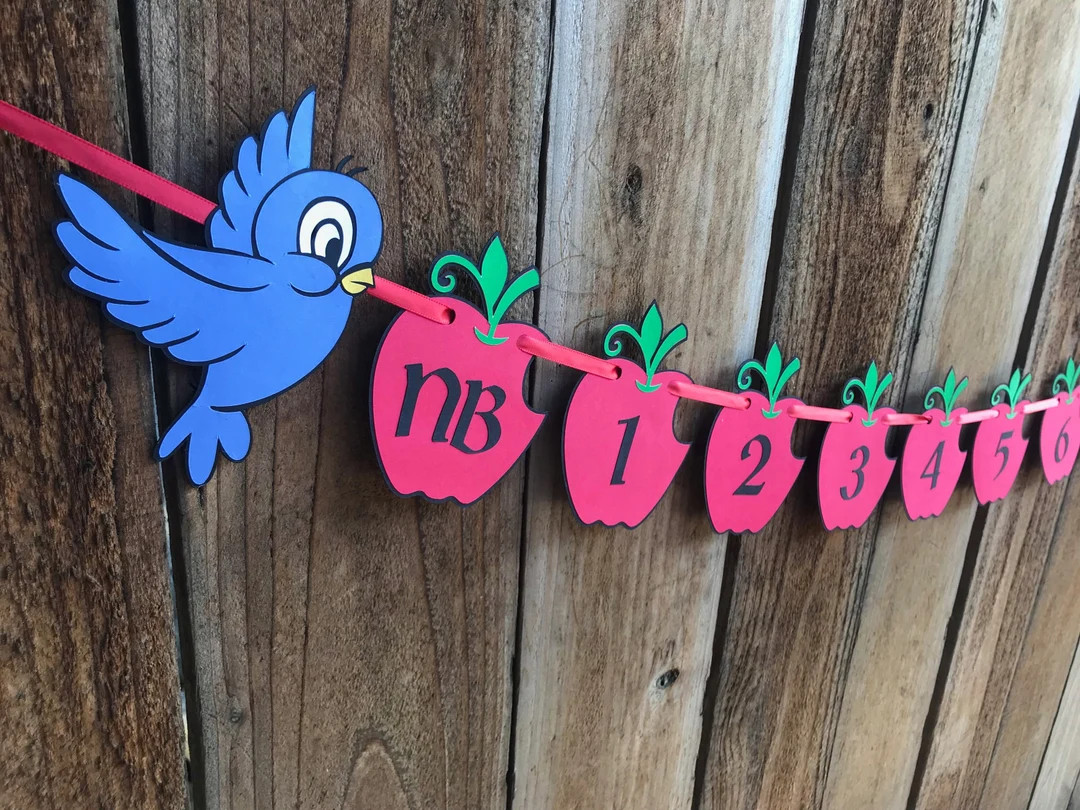 Snow White Themed Milestone Banner - Etsy | Etsy (US)