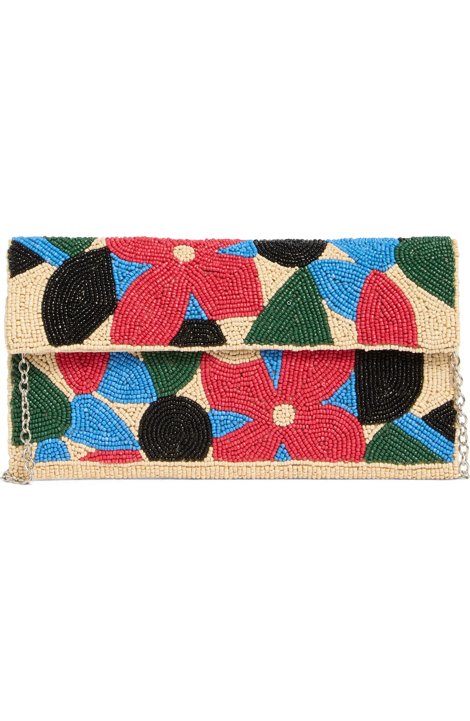 Collection XIIX Geo Floral Beaded Clutch | Nordstromrack | Nordstrom Rack