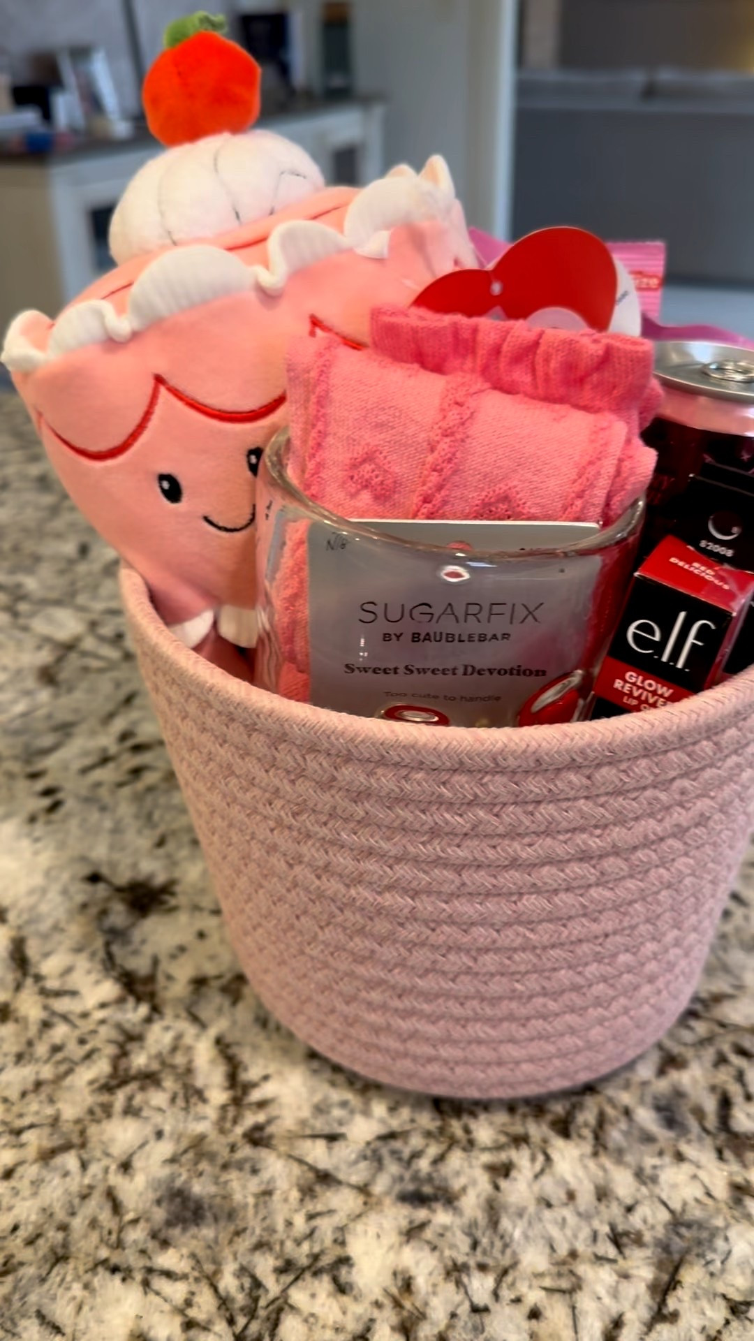 Valentine’s Day gift idea for the girls! Gift basket. Cozy socks, heart earrings, plush, lip gloss, plumping lip balm, the perfect gift for a daughter, bestie or co-worker

#LTKSeasonal #LTKValentine