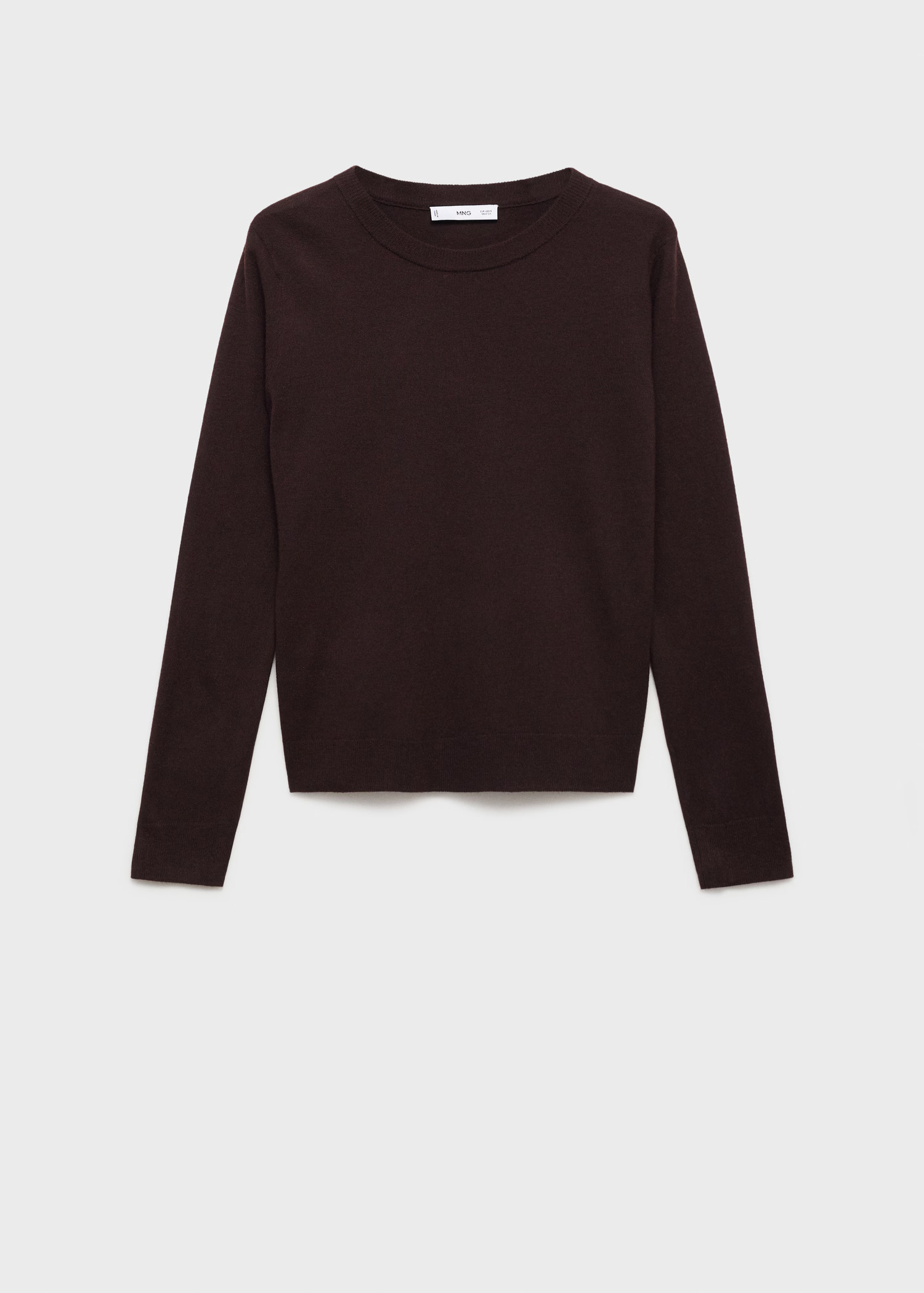 Wool blend round neck sweater - Women | MANGO United Kingdom | MANGO (UK)