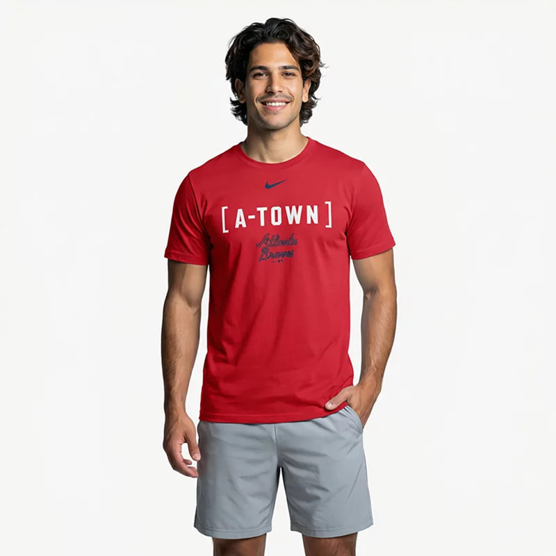 Nike Menâs Atlanta Braves Bracket Team Phrase Graphic T-shirt | Academy Sports + Outdoors