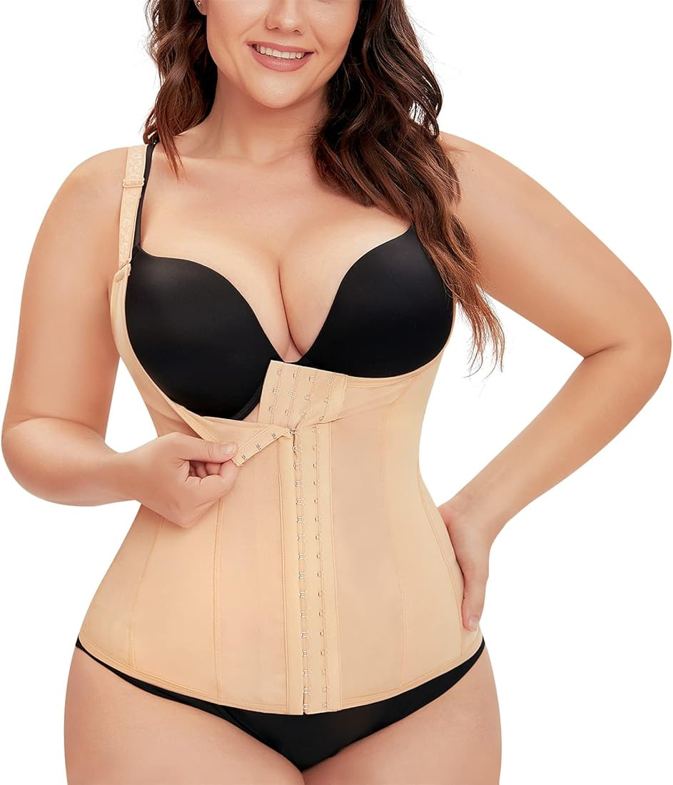 Womens Waist Trainer Corset Vest Weight Loss Breathable Tank Tops Tummy Control Shapewear Slimming B | Amazon (US)